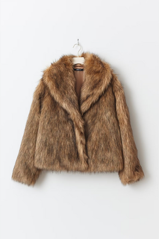 Faux fur coat